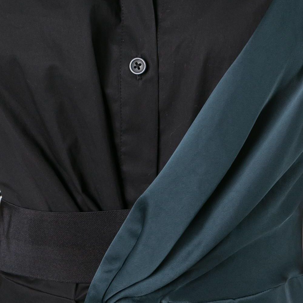 - DKNY Twisted Front Shirt Dress 392 VETIVER - Picture 5 of 8